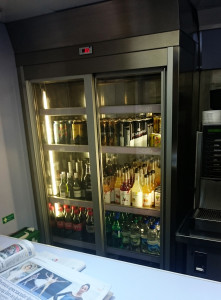Trains are so soul-draining that apparently a really quit extensive bar service has become necessary.